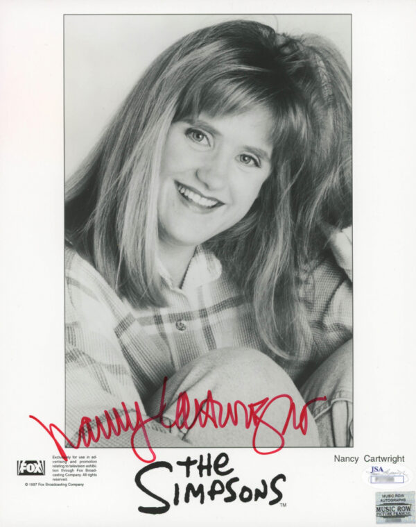 Verified Insignia Authentic Signed The Simpsons Nancy Cartwright