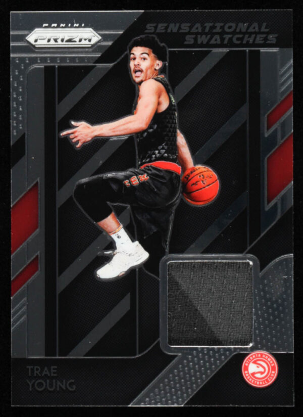 Verified Insignia Authentic Trae Young 2018-19 Panini Prizm Sensational Swatches #97 Trading Card