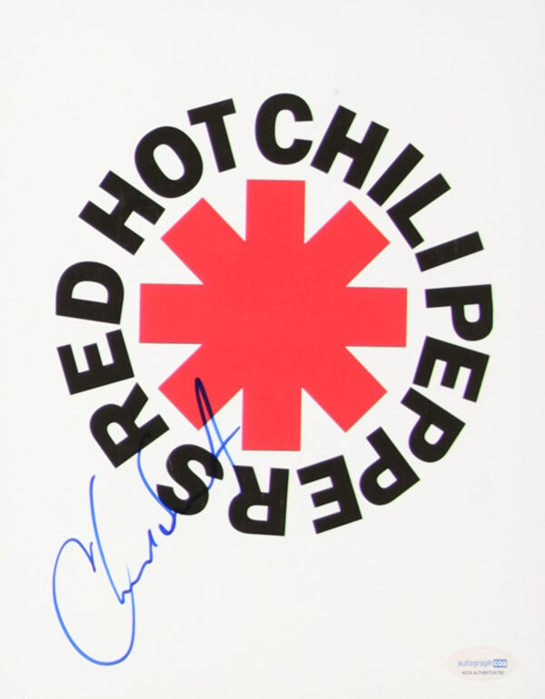 Verified Insignia Authentic Autographed Red Hot Chili Peppers Logo