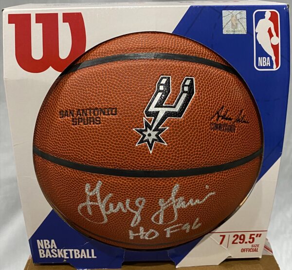 Verified Insignia Authentic Autographed George Gervint Basketball