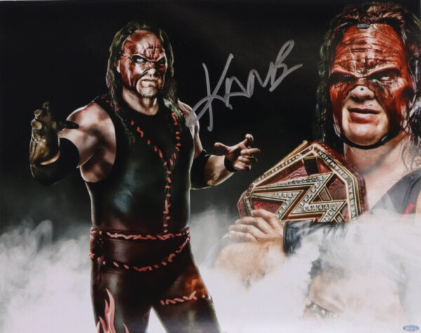 Verified Insignia Authentic Autographed WWE Kane